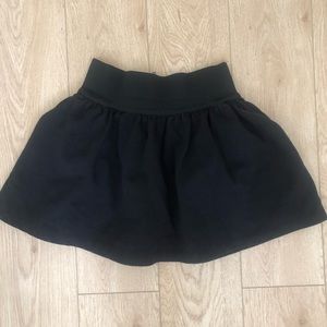 Cute Black zip Mini Skirt